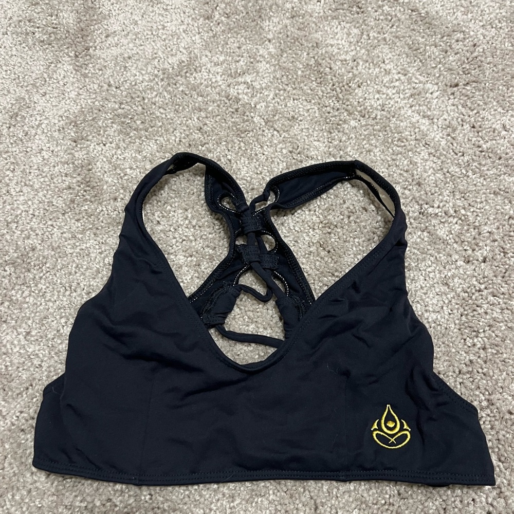 Free people movement sports black sports bra